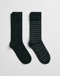 Coffret cadeau de 2 paires de chaussettes à rayures multicolores