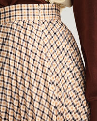 Jupe plissée à carreaux