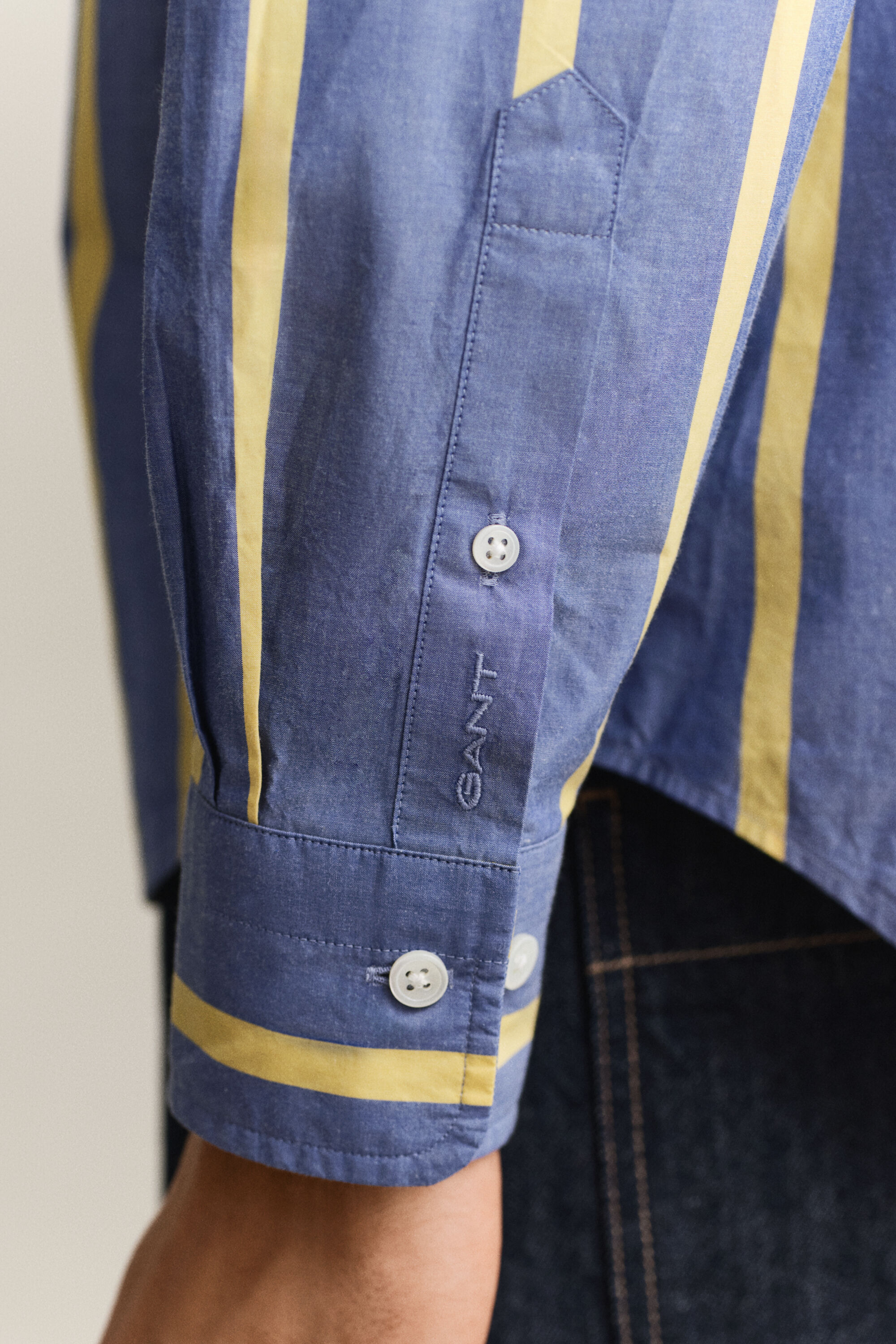 Chemise à rayures en popeline Heritage