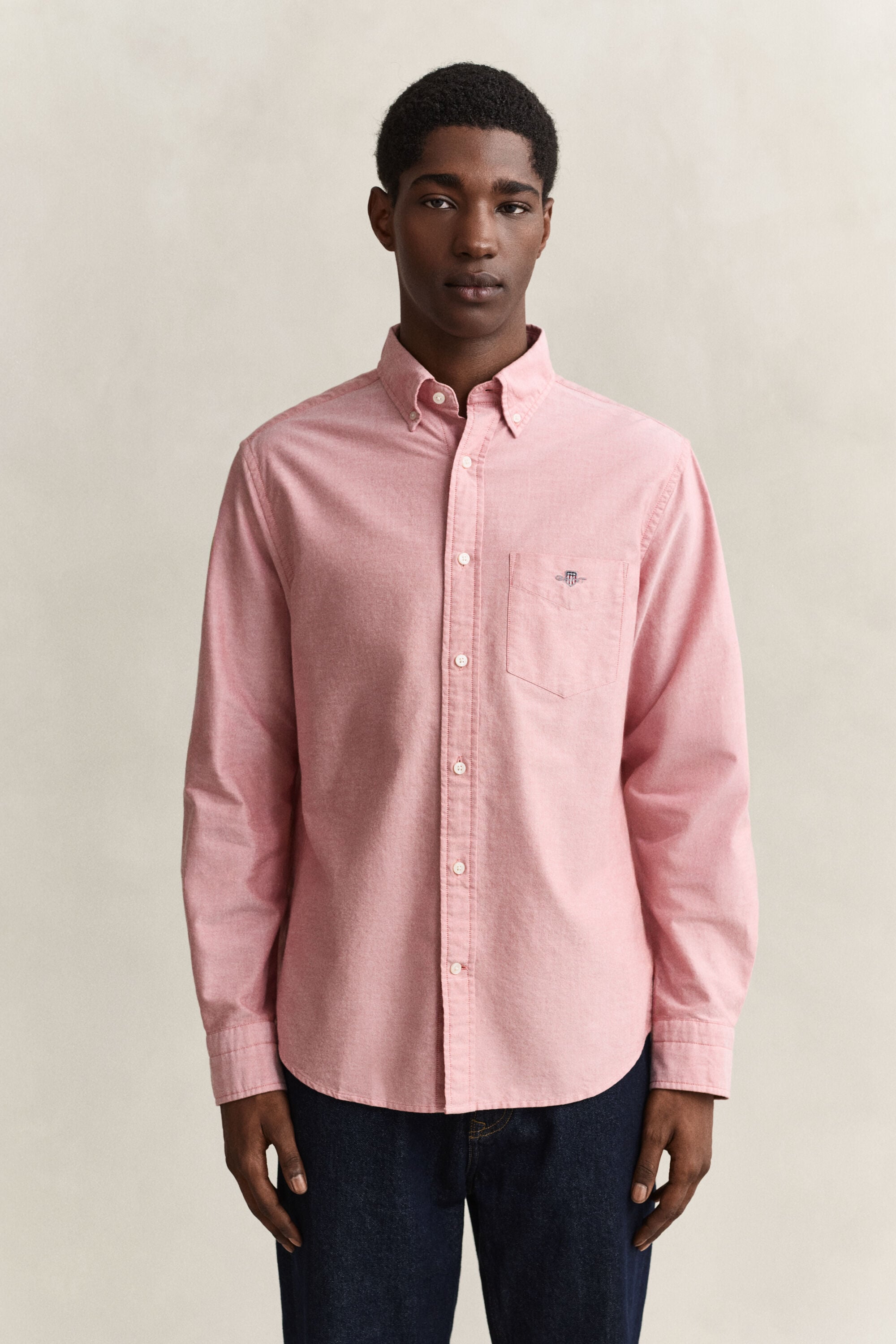 Chemise coupe regular en coton Oxford classique