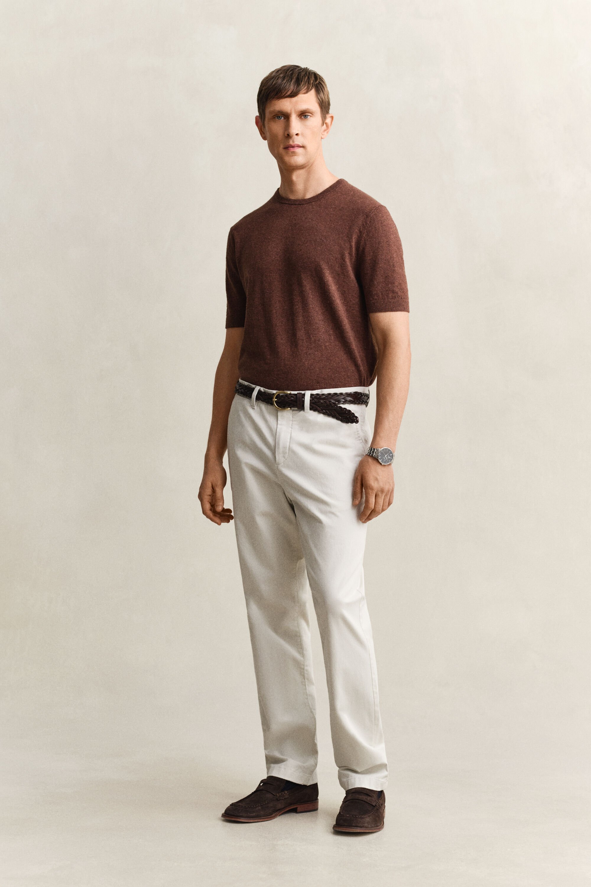 Pantalon chino classique coupe regular
