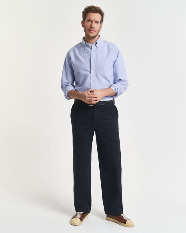 Chemise coupe décontractée en coton Oxford Heritage