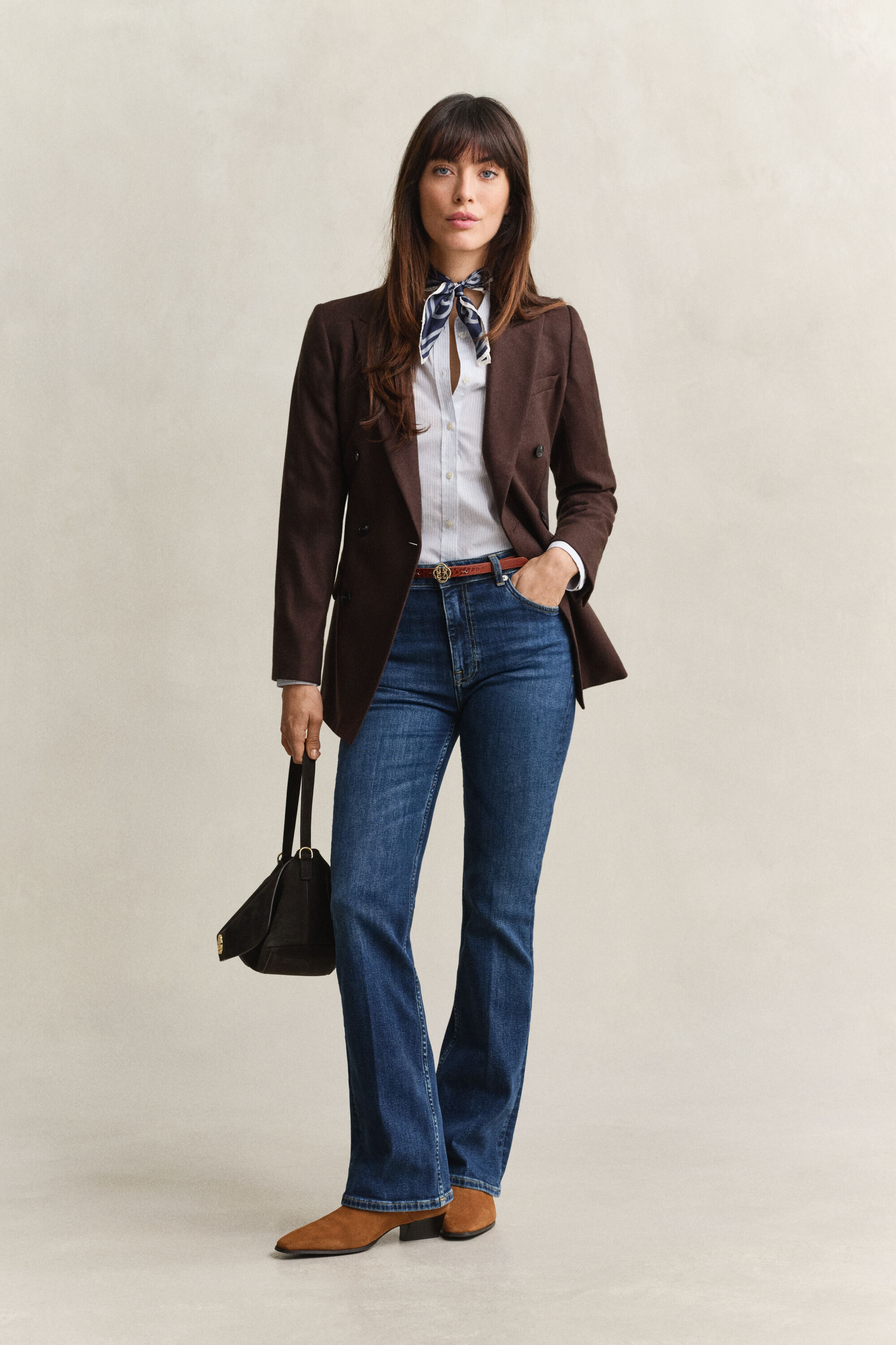 Jean stretch coupe slim évasé