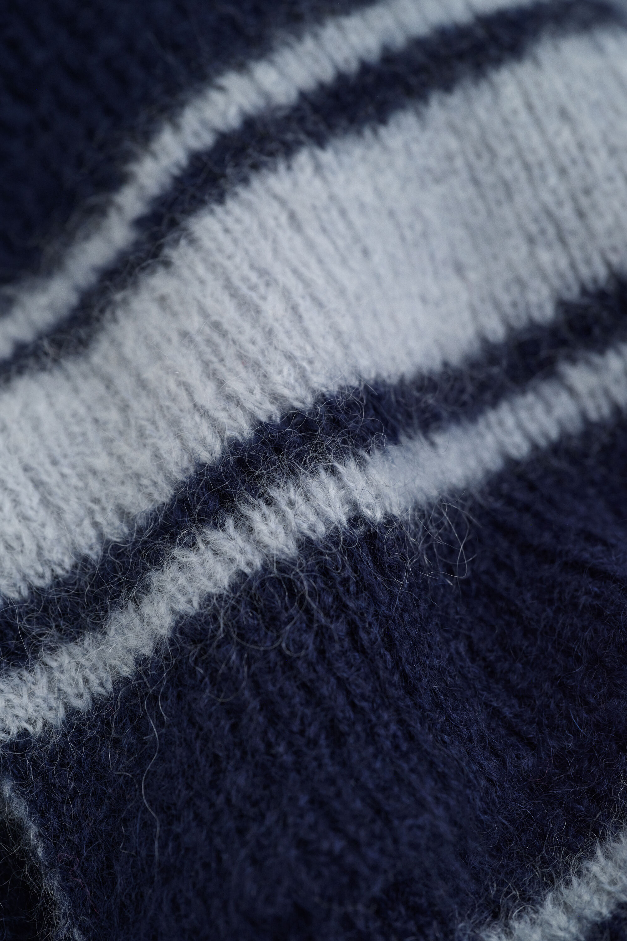 Écharpe en mohair à rayures