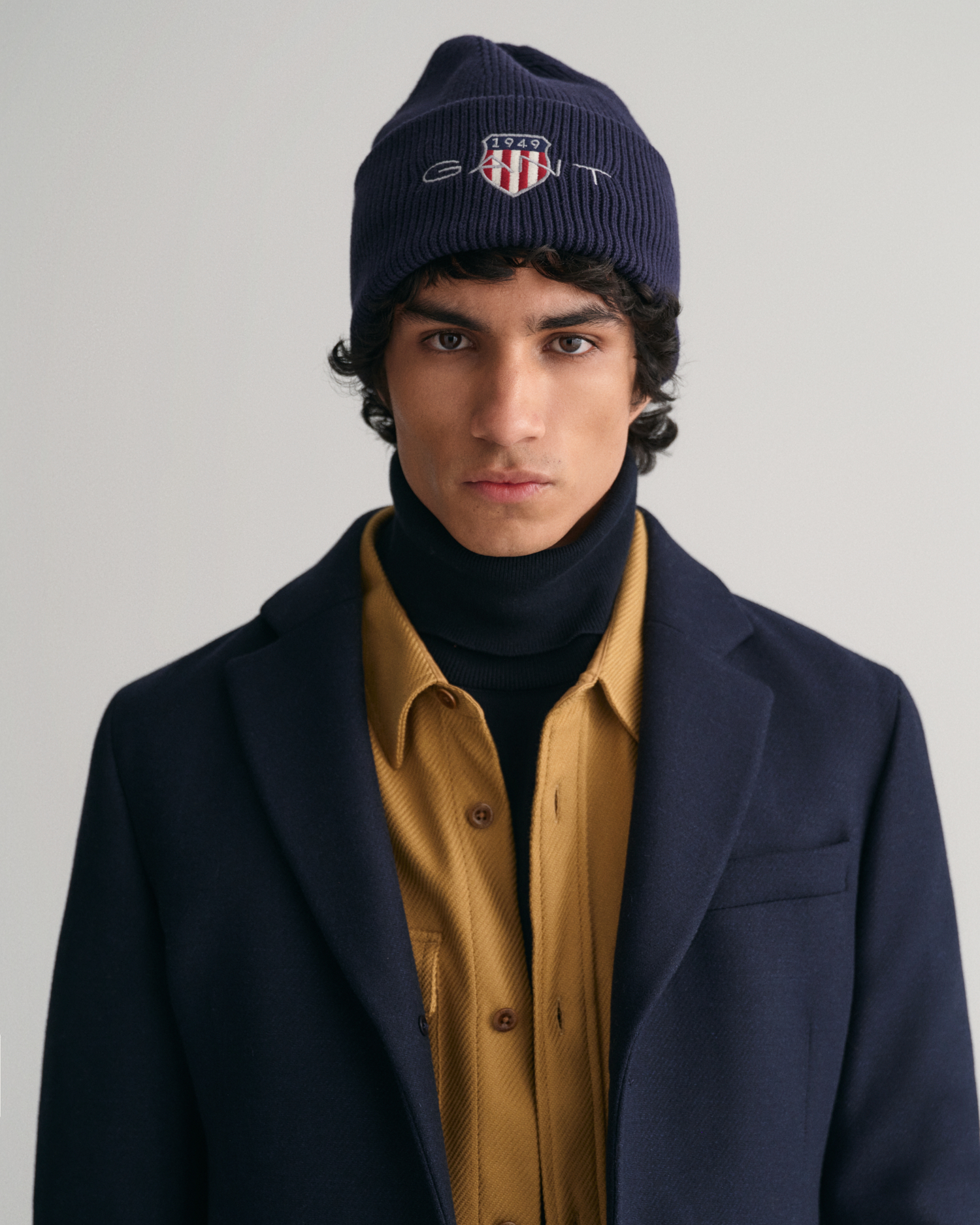 Bonnet chaud en tricot pour homme - Gants d'hiver coupe-vent - Trois pièces  - Bonnet en polaire pour homme, bleu marine, Taille unique : .fr: Mode