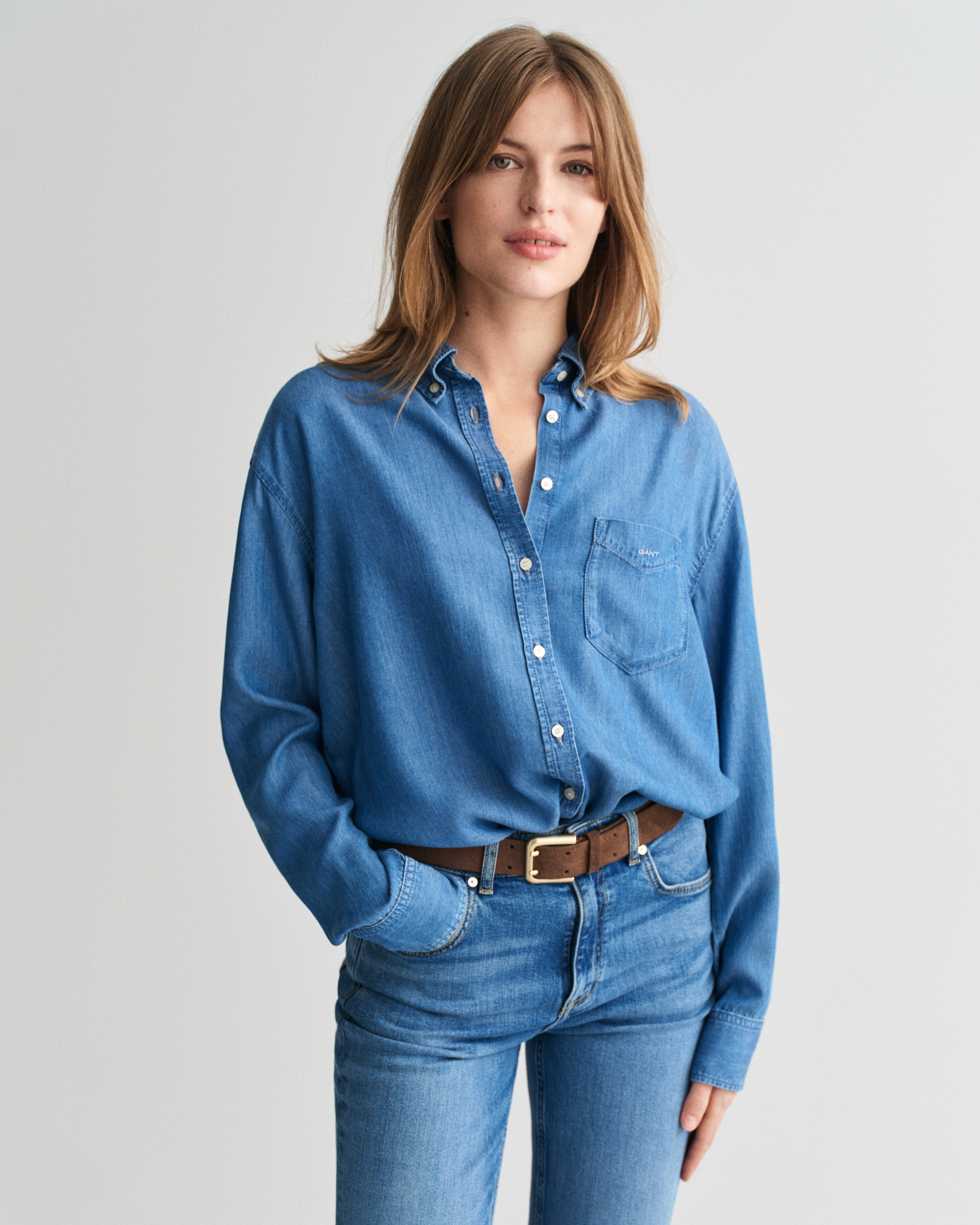 Chemise Décontractée Garçon GANT - Taille 7-8 Ans - Occasion Très Bon état