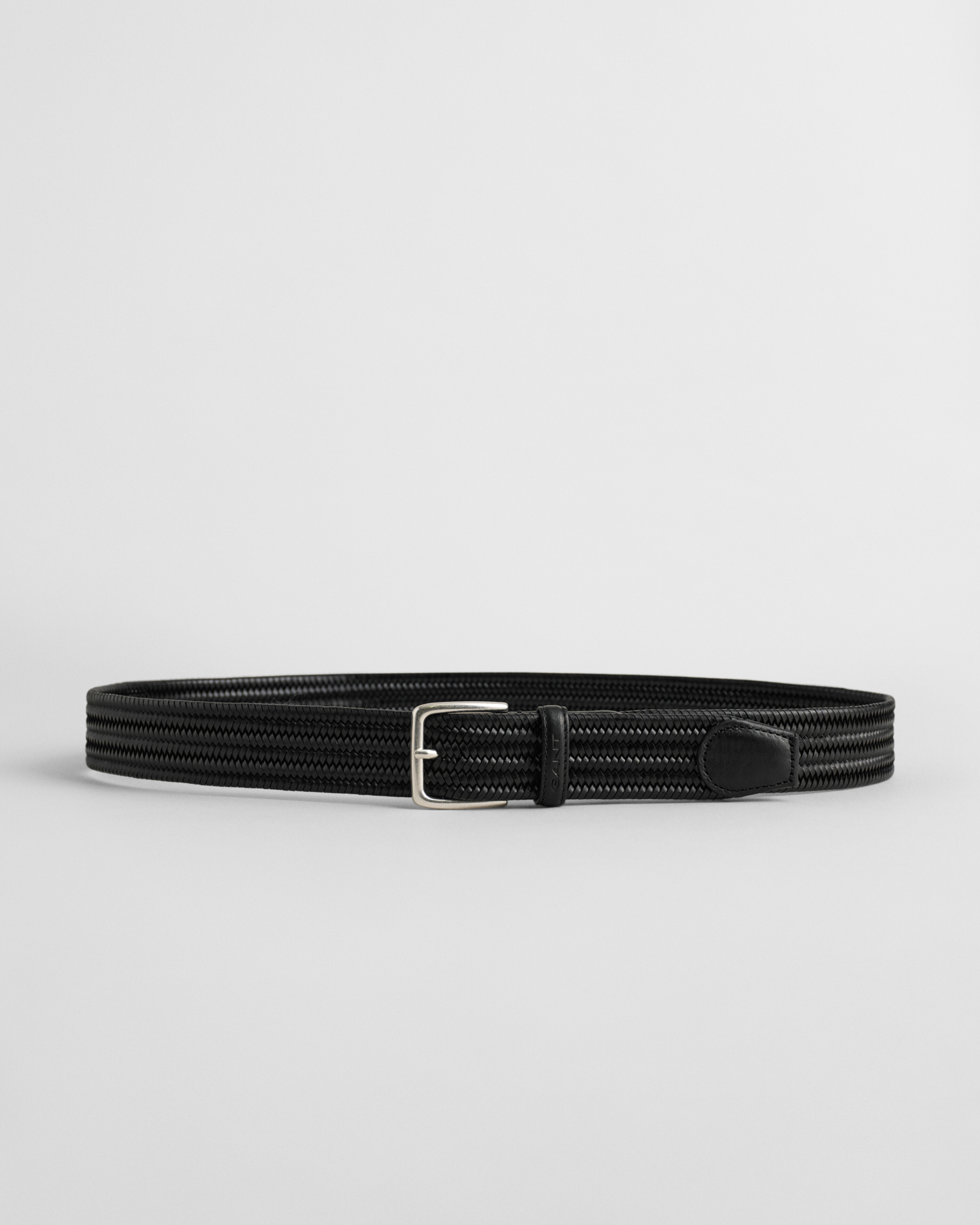 Ceinture élastique Cuir Tressé Noir – Cavalleria Toscana – Taille S (Occasion)