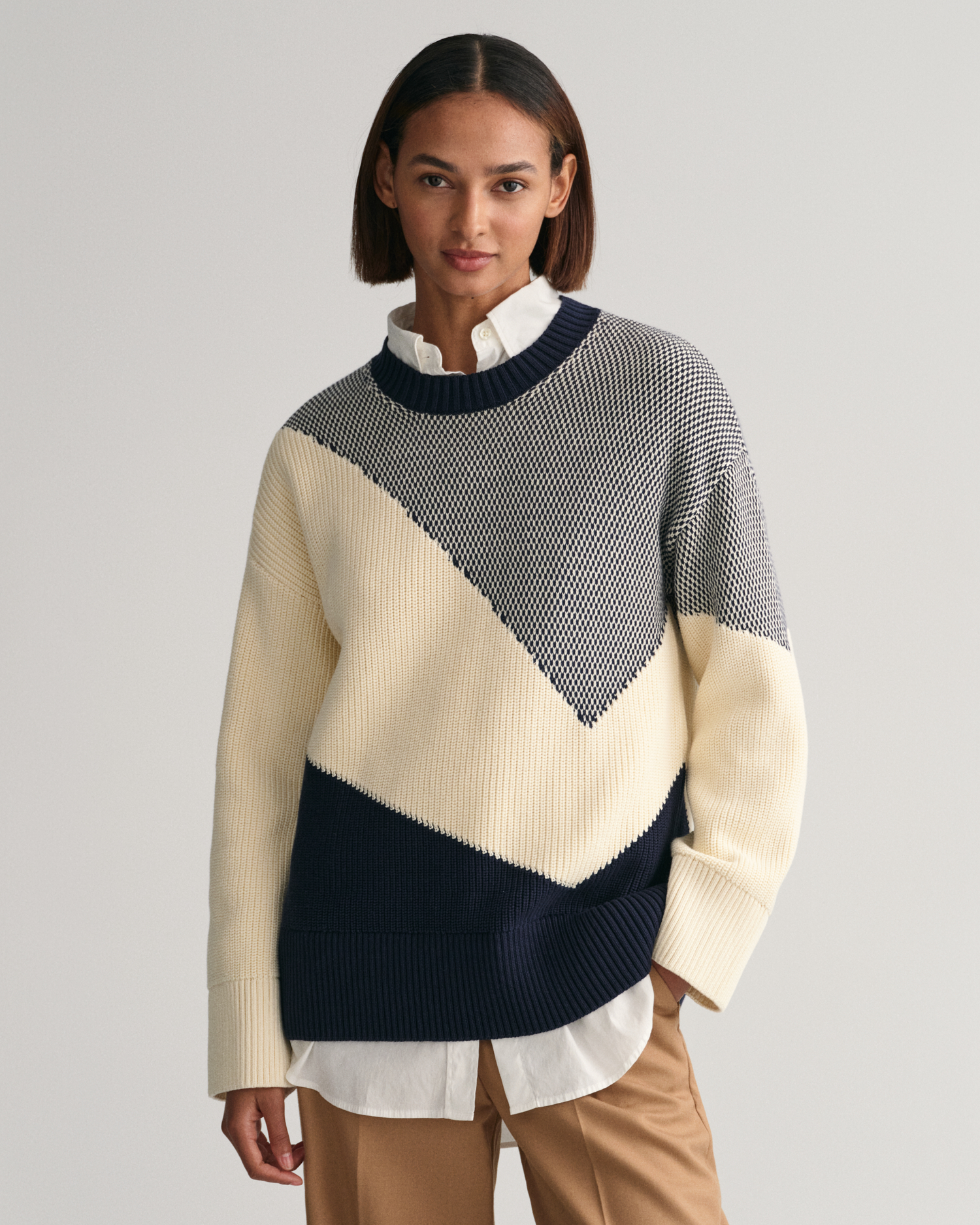 Ras-du-cou en coton à motif - Multicolore - Max Mara