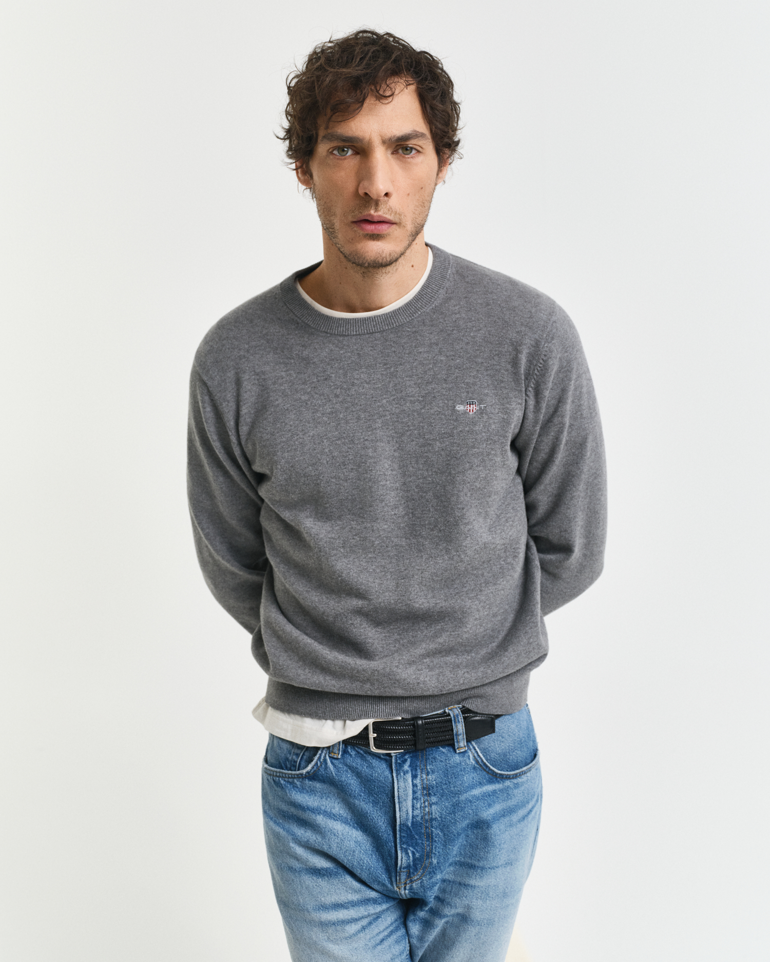 GANT Cardigan Classique Coton Homme - Pull Fin Élégant Avec Logo - Confort Quotidien Automne Hiver