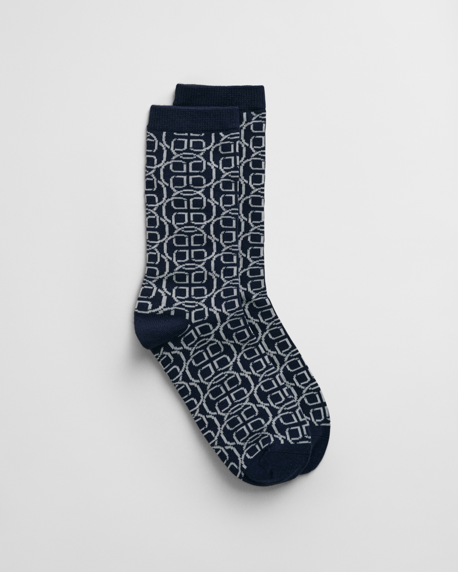 Gant Women Navy Blue Printed Monogram Socks main image 1