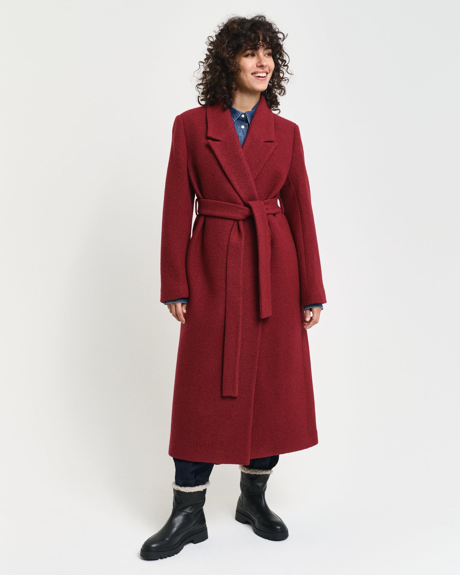 Manteau portefeuille texturé